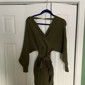 Green Sweater Dress